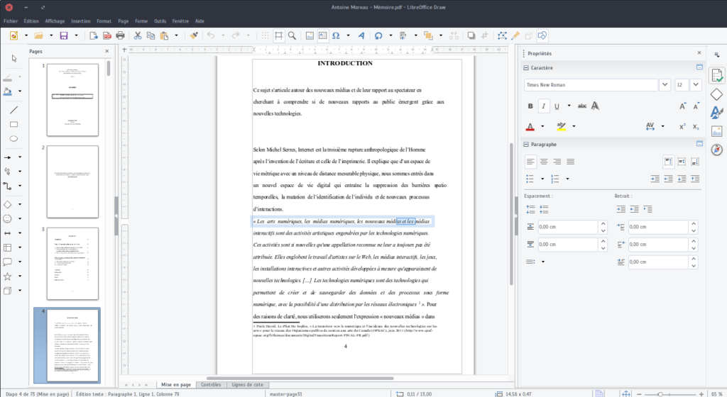 LibreOffice et les PDF