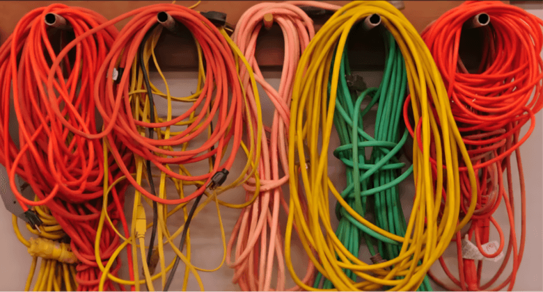 câbles en couleur