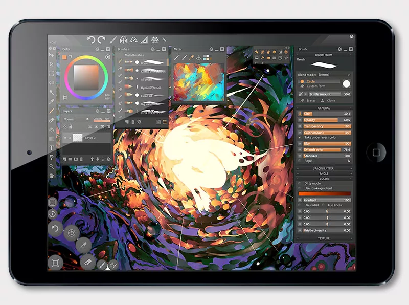 Interface de PaintStorm Studio